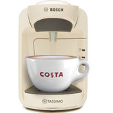 Tassimo by Bosch Suny 'Special Edition' Espresso Coffee Machine 1300W 0.8L Cream